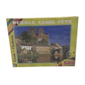 JIGSAW PUZZLE - Casse-Tete Castle Chateau 500 pieces, 50 x 36 cm, New, Sealed